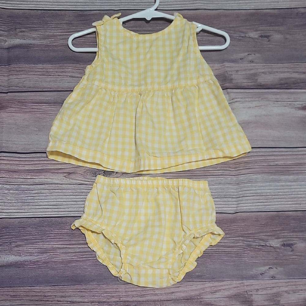 Carter's Yellow Gingham Dress Set
